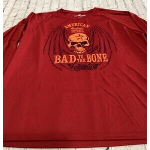 Solar Gear T-Shirt Men's Size XXL Color Rust American Custom Steel L Sleeve